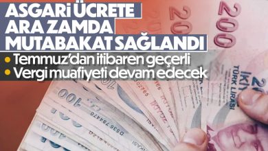 Asgari Ucret Temmuz Zammi