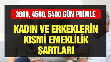 Bağ-Kur Kadın Ve Erkeklerin Kısmi Emeklilik Şartları 2022