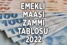 Emekli (SSK-Bağ-Kur) maaşı zammı oranı 2022! Zamlı emekli maaşları ne kadar oldu?