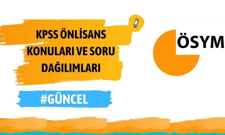 KPSS Onlisans Konulari ve Soru Dagilimi