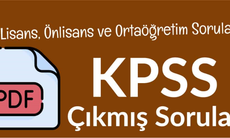 KPSS Ortaogretim Cikmis Sorular