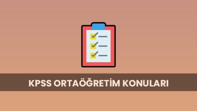 kpss ortaogretim konulari