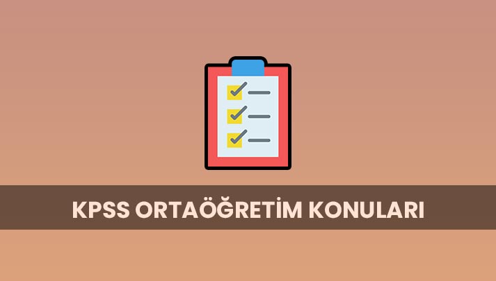 kpss ortaogretim konulari